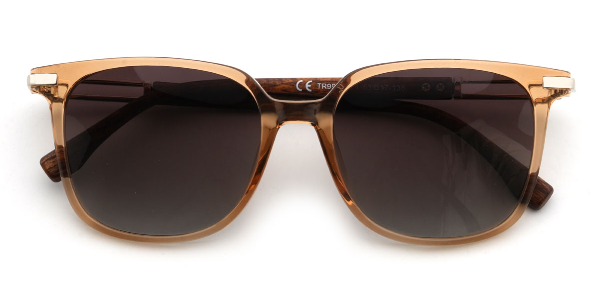 Orange Braun Killian Brille - Rectangle Sunglasses