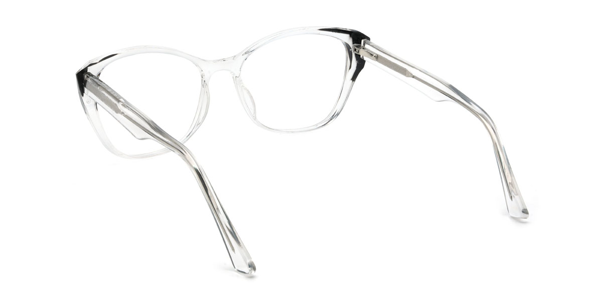 Black Clear Juliana Glasses - Cat Eye Glasses