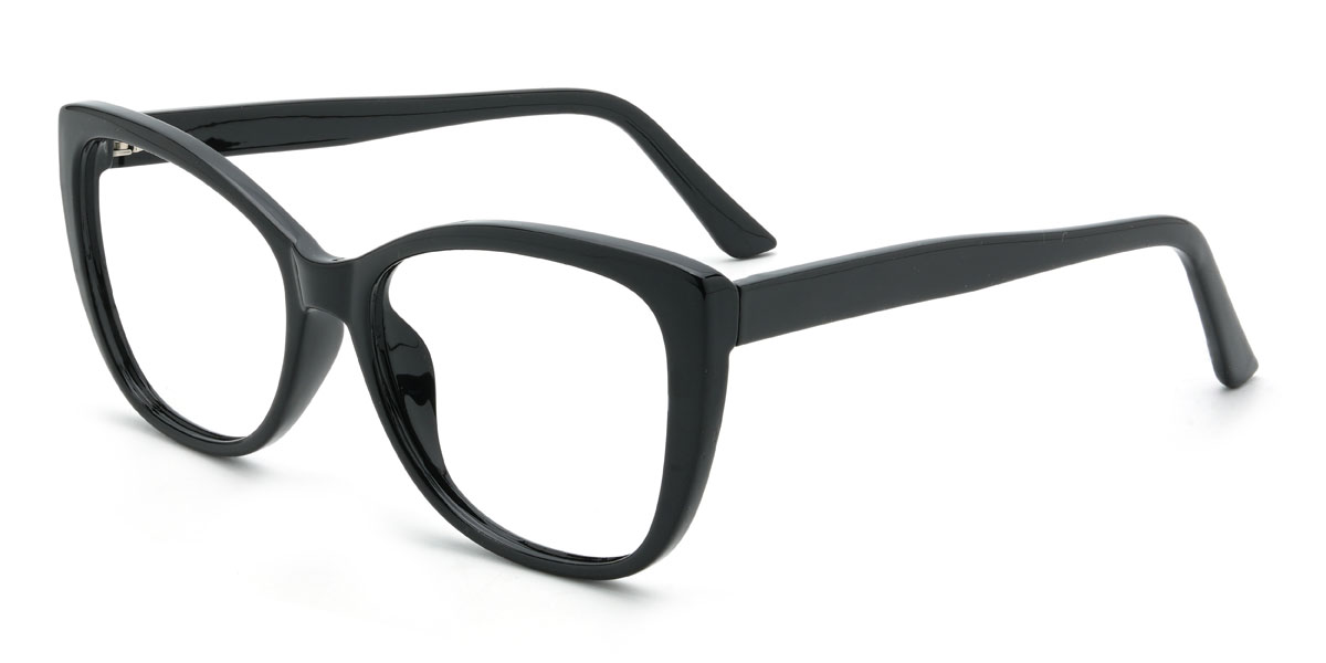 Black Amina Glasses - Cat Eye Glasses