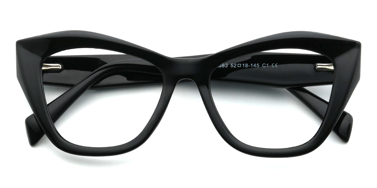 Black Mariana Glasses - Cat Eye Glasses