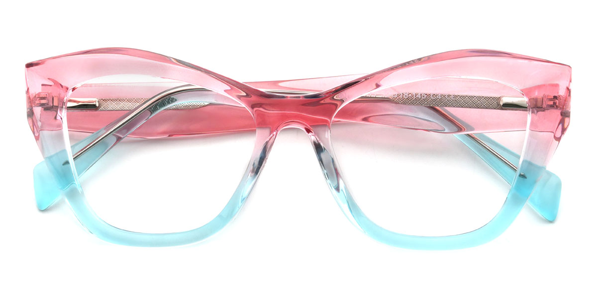 Pink Blue Mariana Glasses - Cat Eye Glasses