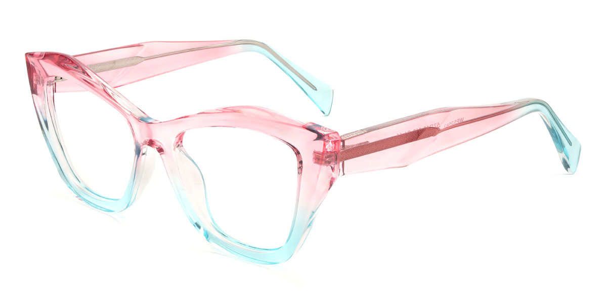 Pink Blue Mariana Glasses - Cat Eye Glasses