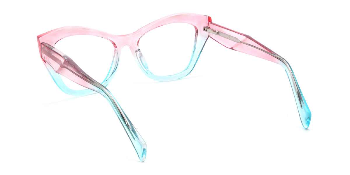 Pink Blue Mariana Glasses - Cat Eye Glasses