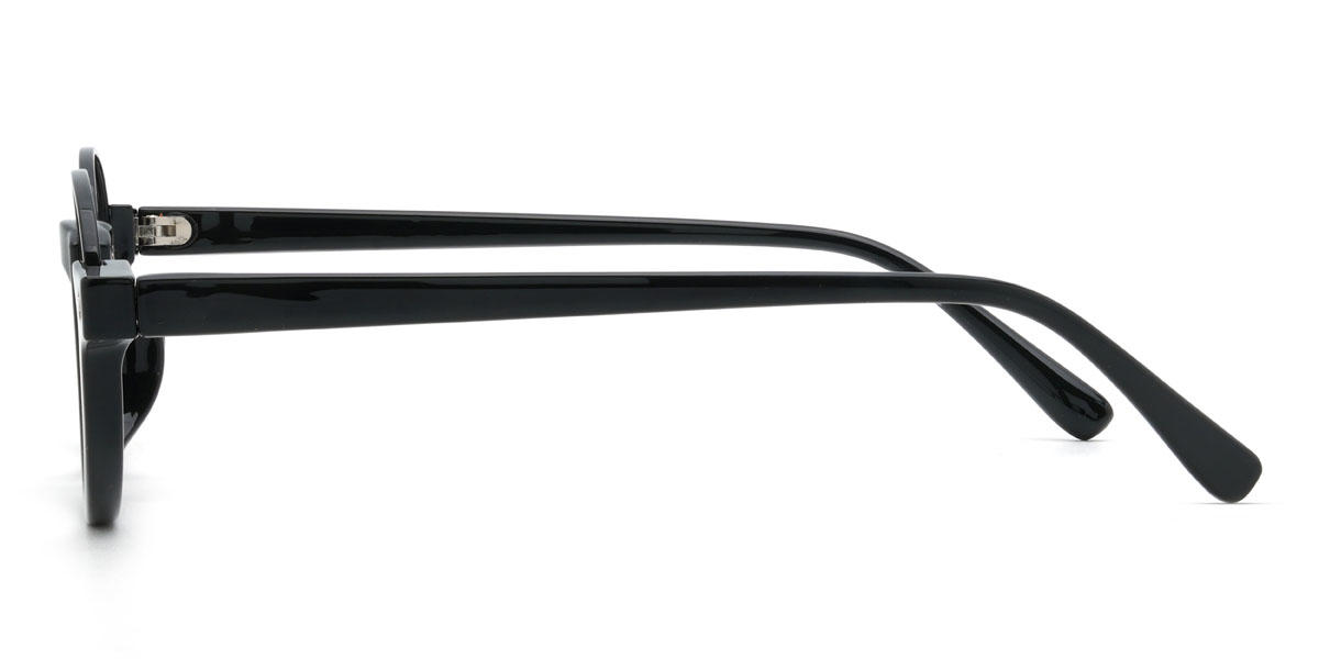 Black Demaris Glasses - Oval Glasses