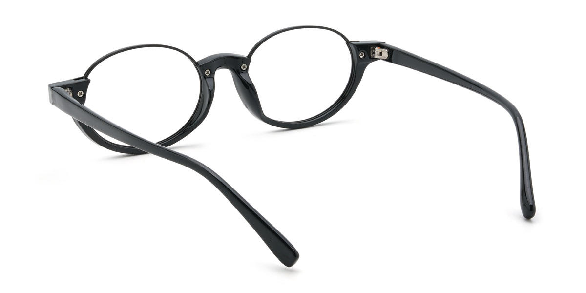 Black Demaris Glasses - Oval Glasses