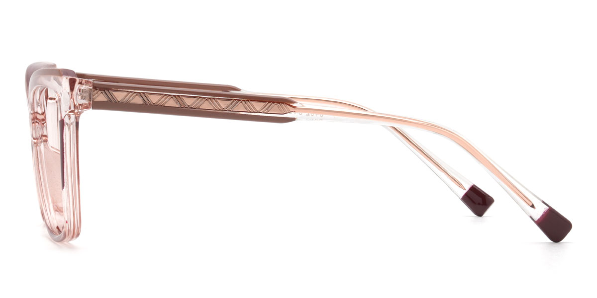 Light Pink Maisie Glasses - Rectangle Glasses