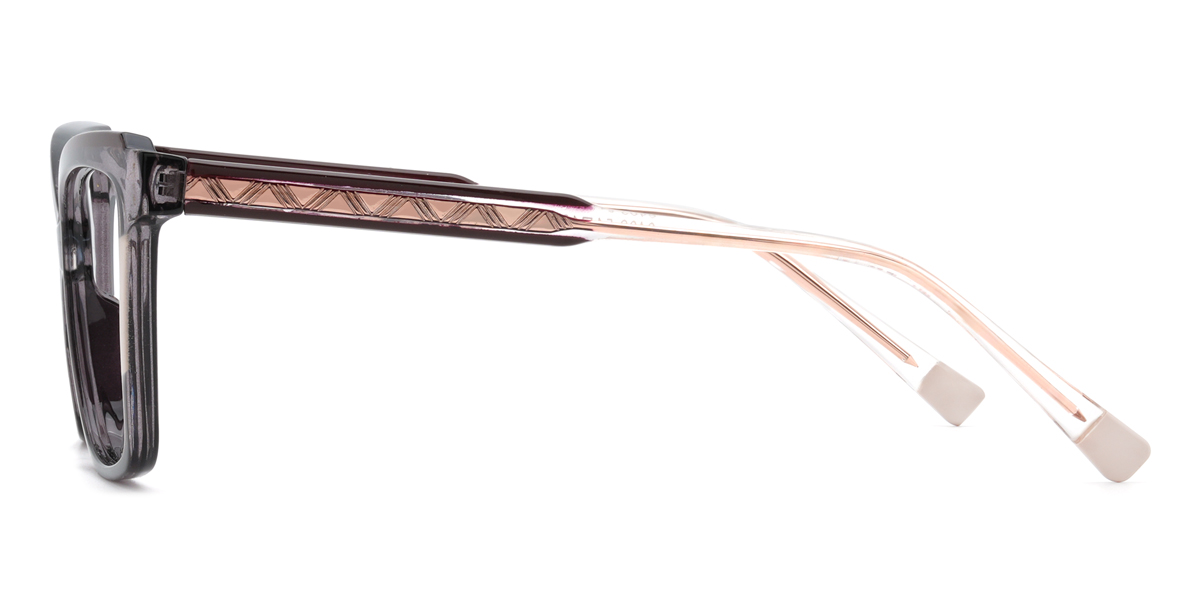 Grey Maisie Glasses - Rectangle Glasses