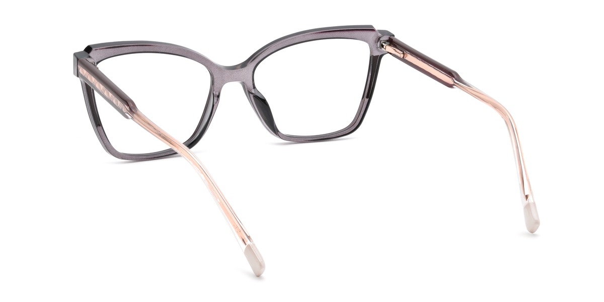 Grey Maisie Glasses - Rectangle Glasses