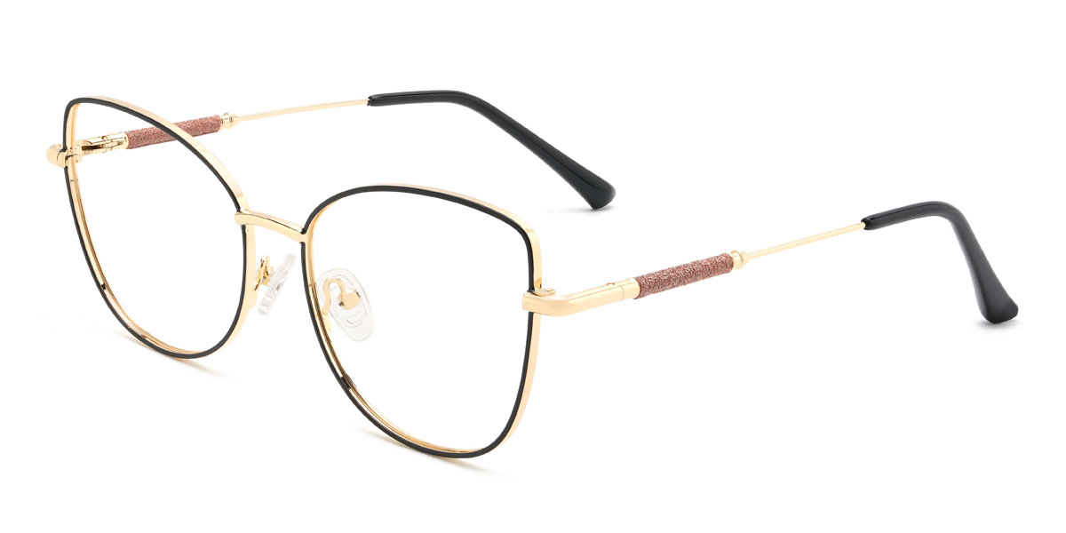 Black Evelynn Glasses - Cat Eye Glasses