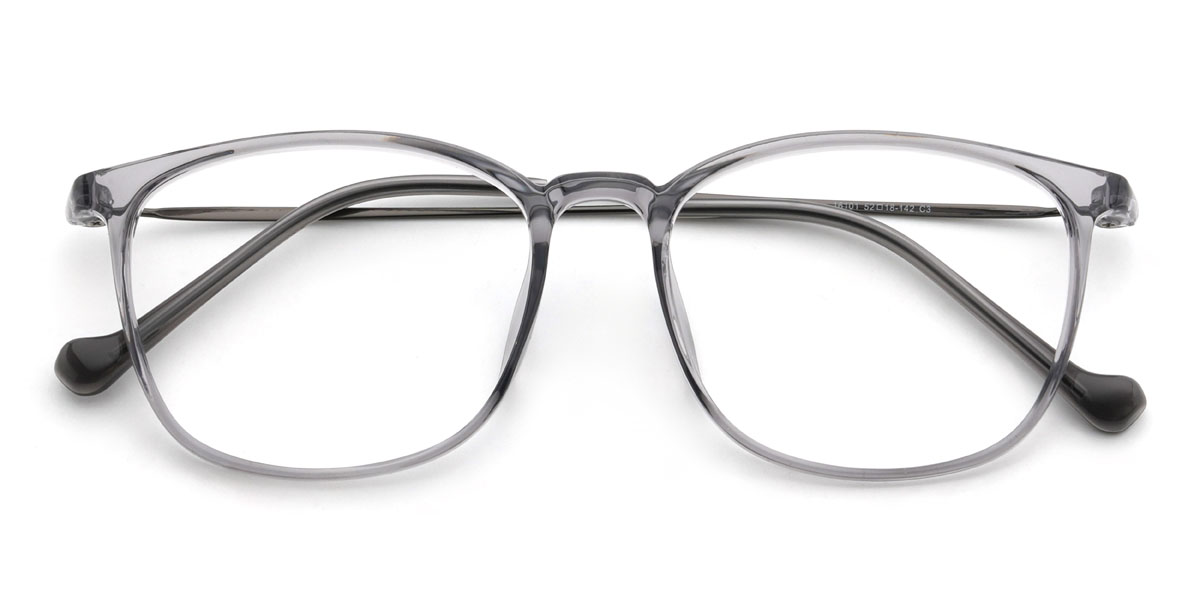 Clear Grey Griffin Glasses - Rectangle Glasses