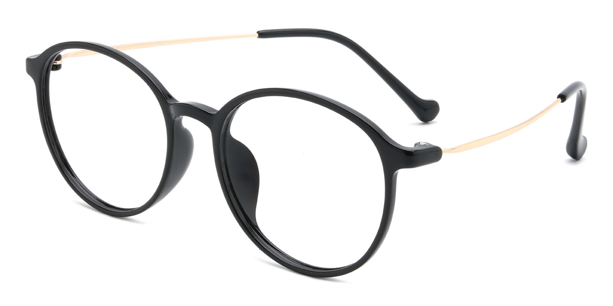 Black Damien Glasses - Oval Glasses