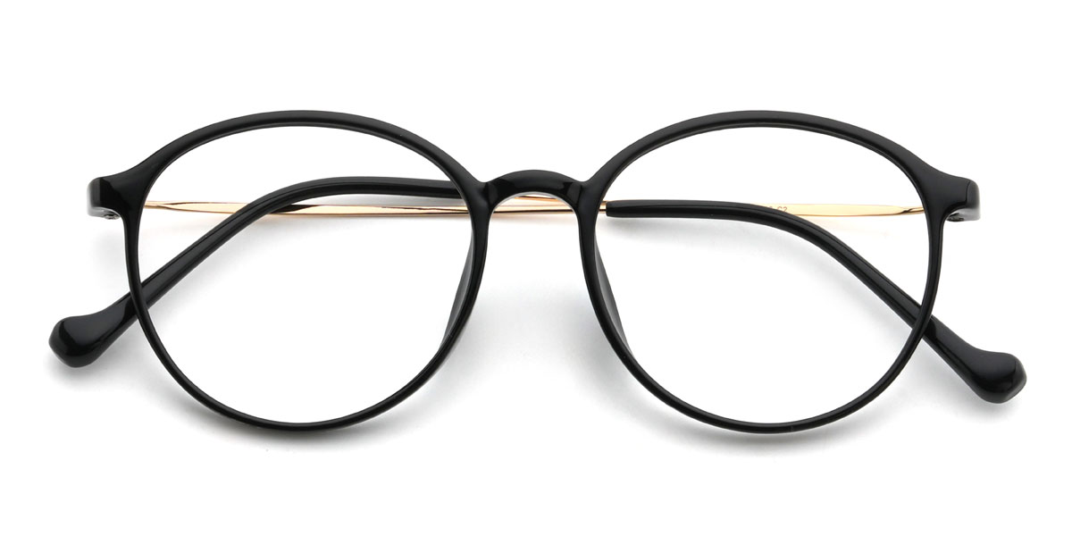 Black Damien Glasses - Oval Glasses