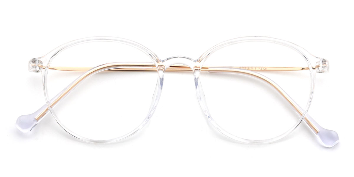 Clear Damien Glasses - Oval Glasses