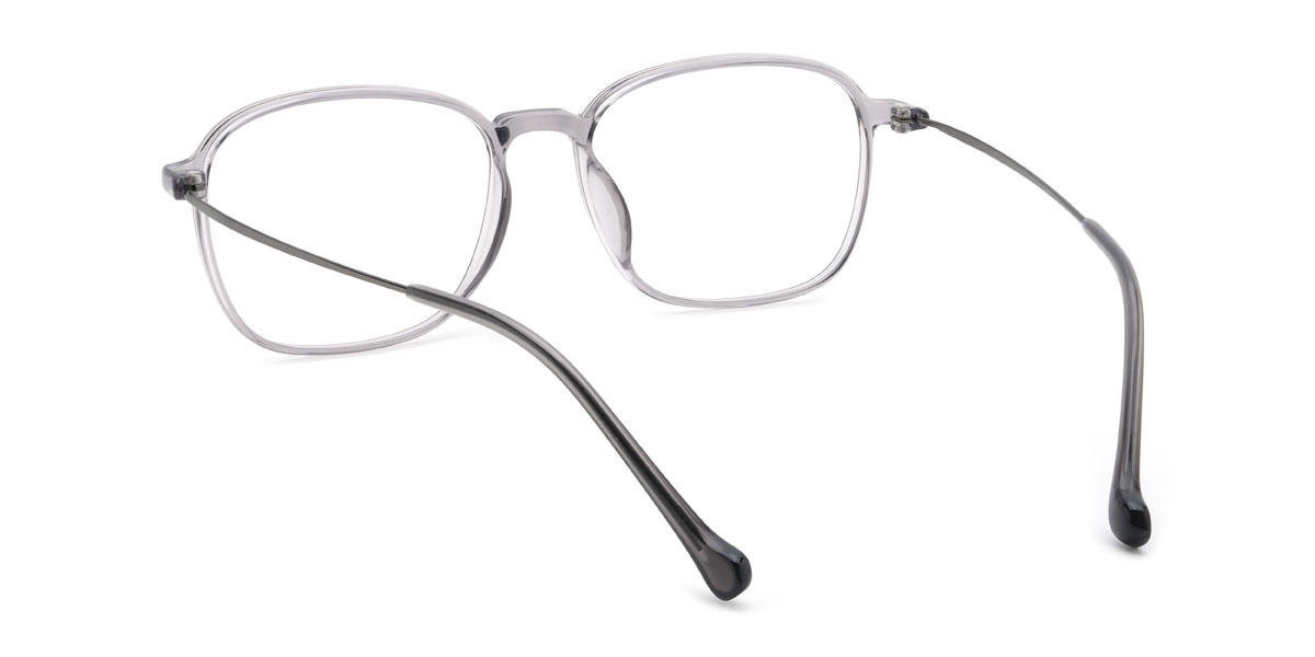 Clear Grey Casey Glasses - Rectangle Glasses