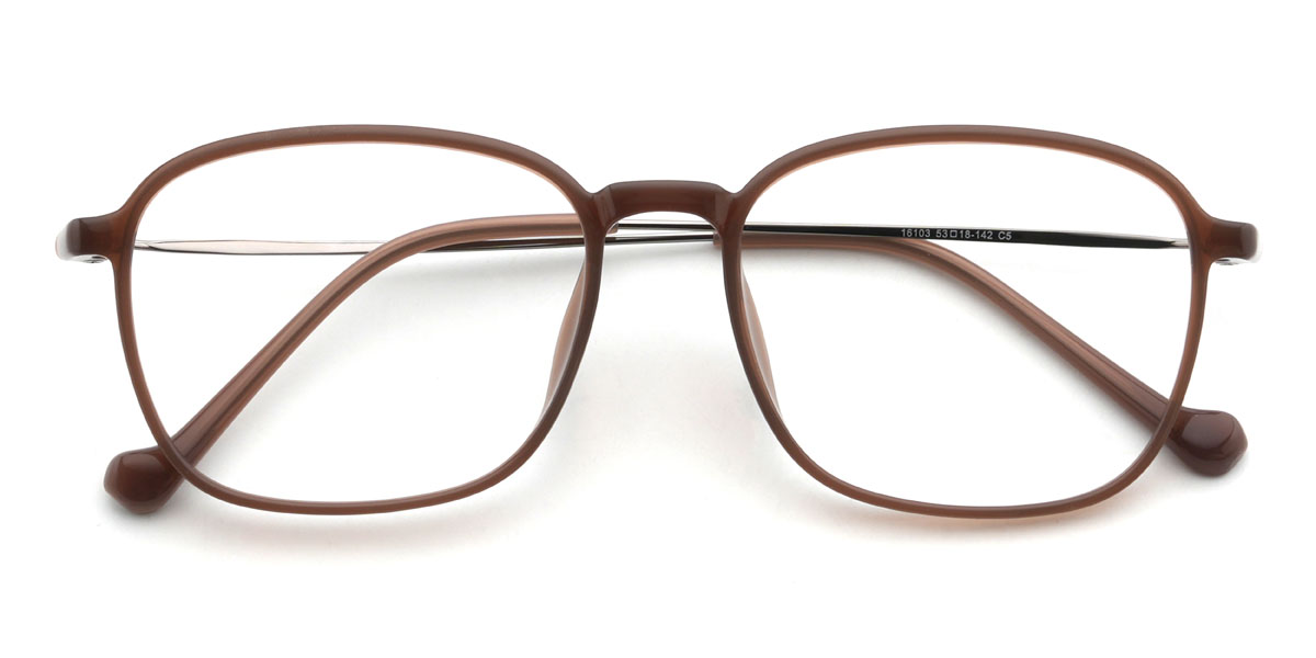 Brown Casey Glasses - Rectangle Glasses