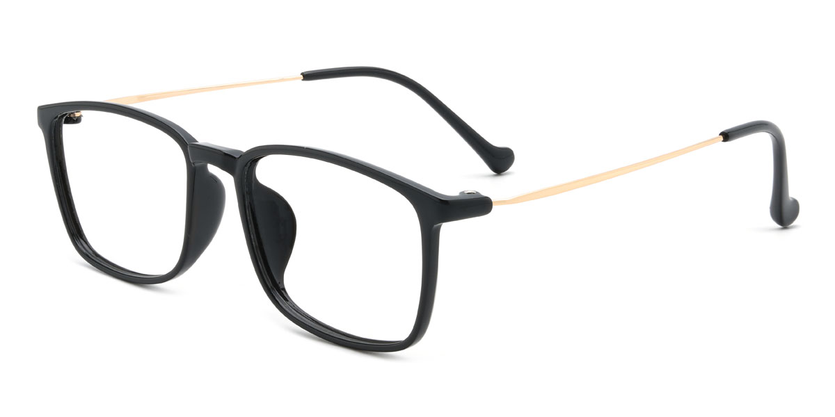 Black Kameron Glasses - Rectangle Glasses
