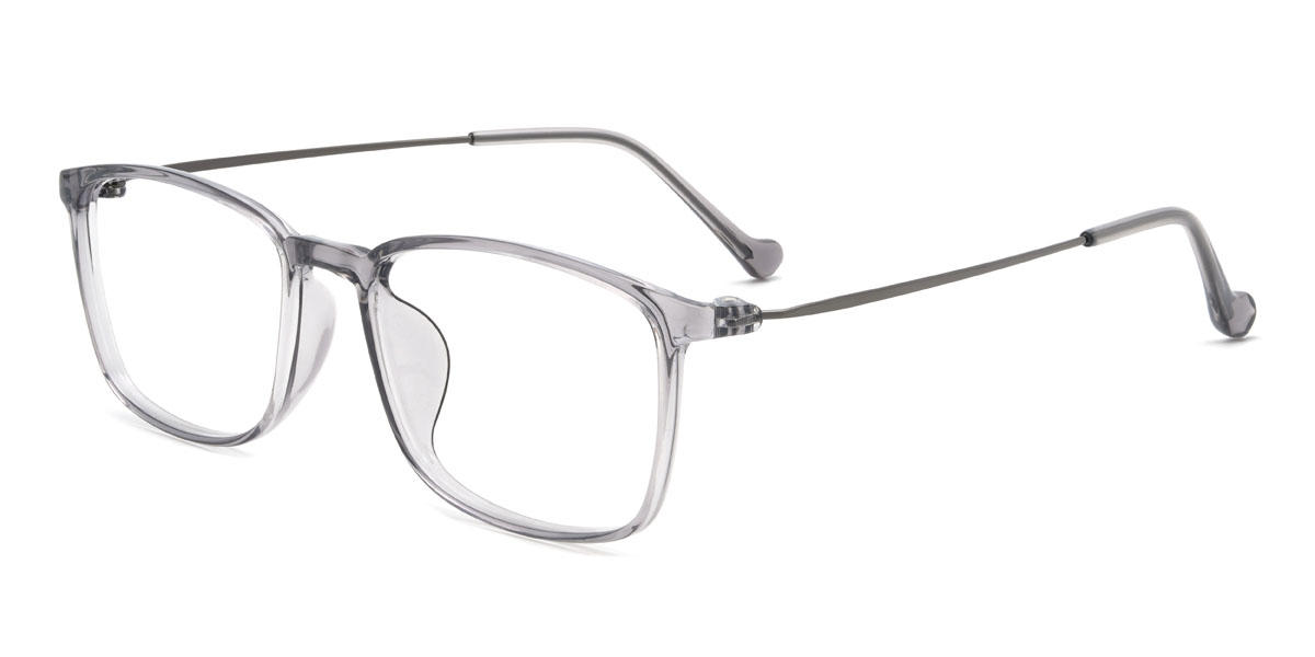 Clear Grey Kameron Glasses - Rectangle Glasses