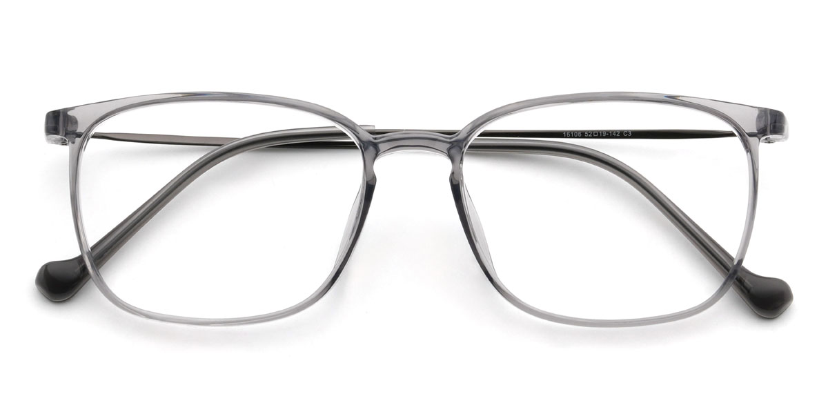 Clear Grey Bradley Glasses - Rectangle Glasses