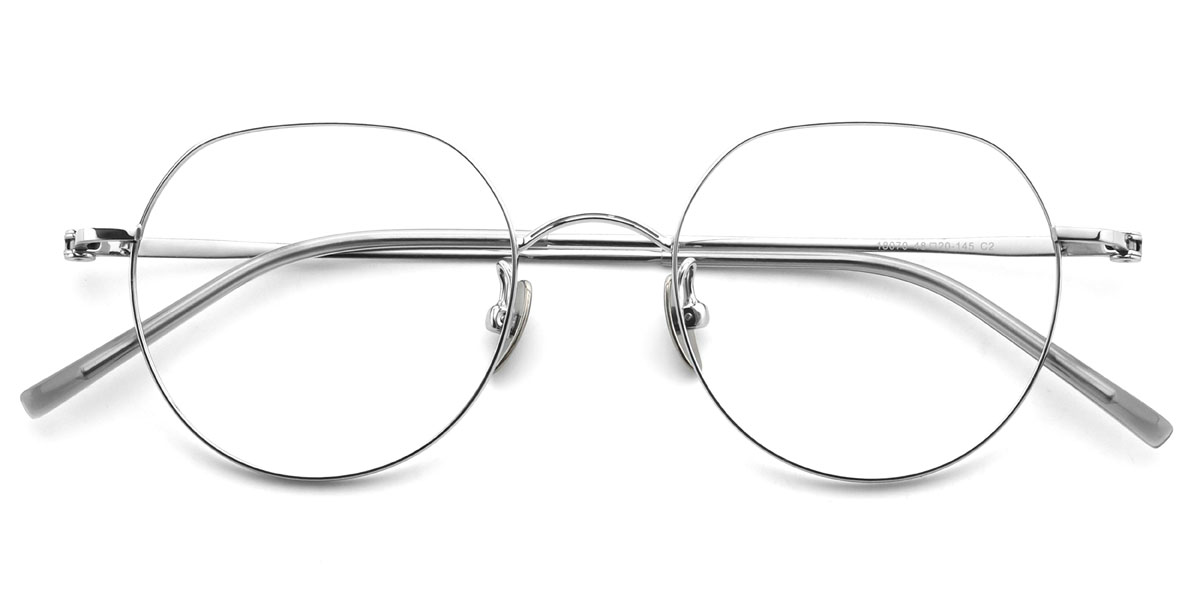 Silver Khalid Glasses - Oval Glasses