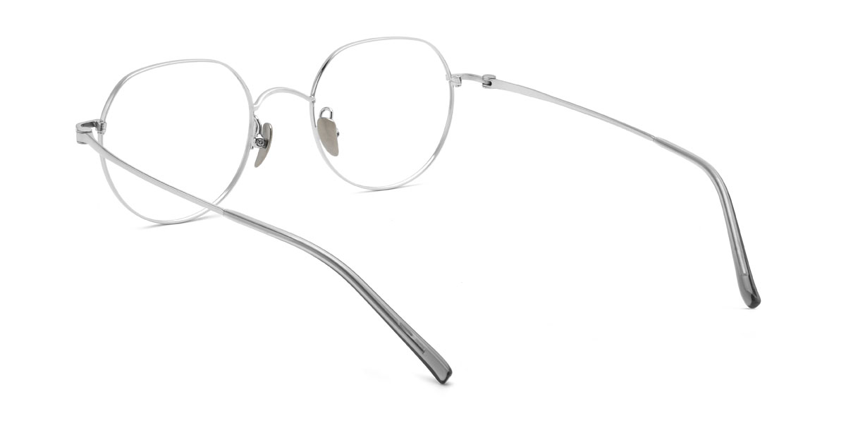 Silver Khalid Glasses - Oval Glasses