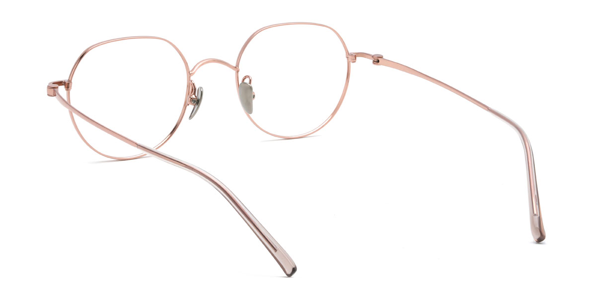 Rose Gold Khalid Glasses - Oval Glasses