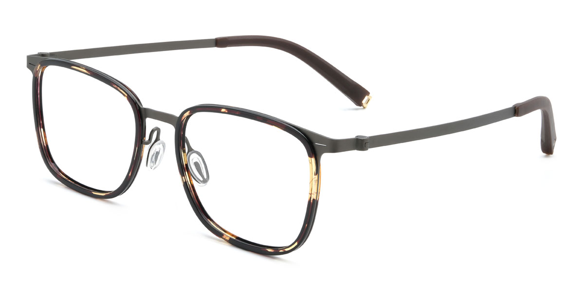 Tortoiseshell Yorick Glasses - Rectangle Glasses