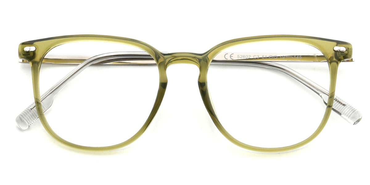 Pear Green Vinnie Glasses - Square Glasses
