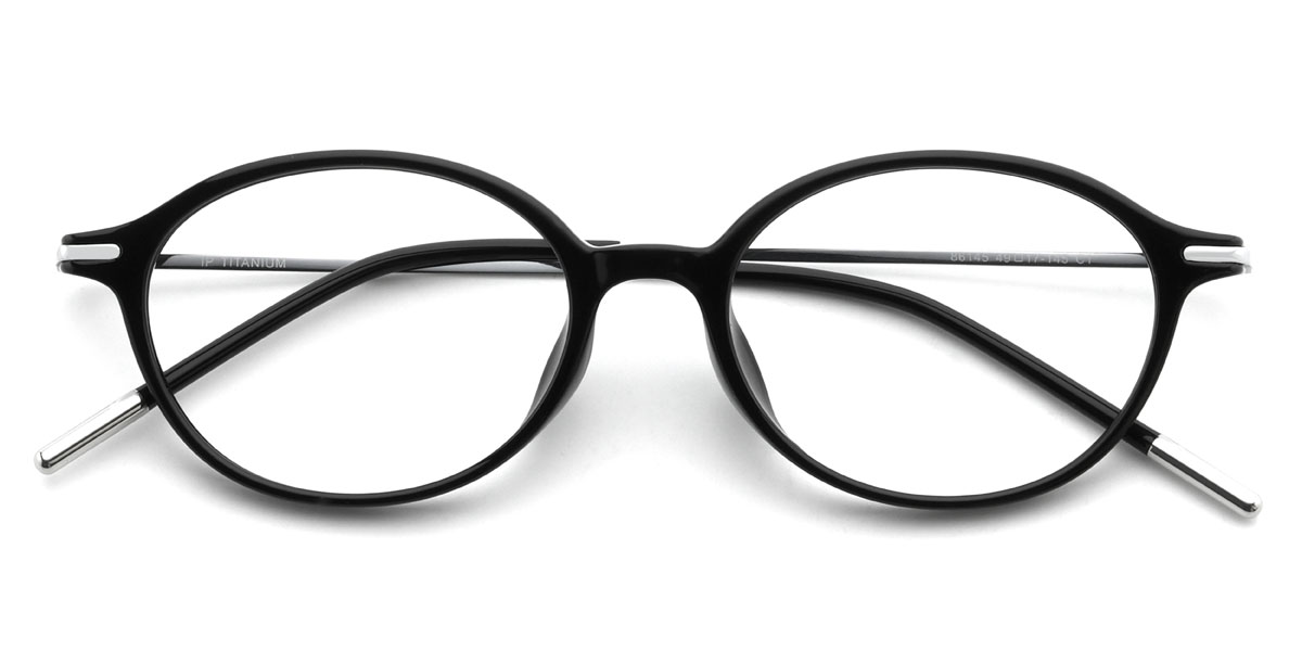 Black Ulrich Glasses - Oval Glasses
