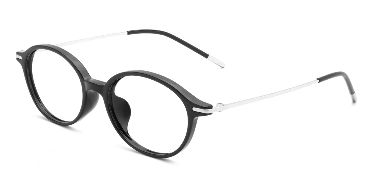 Black Ulrich Glasses - Oval Glasses