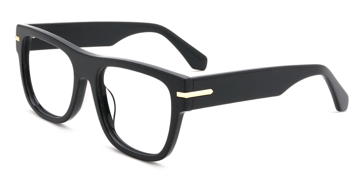 Black Cassidy Glasses - Rectangle Glasses