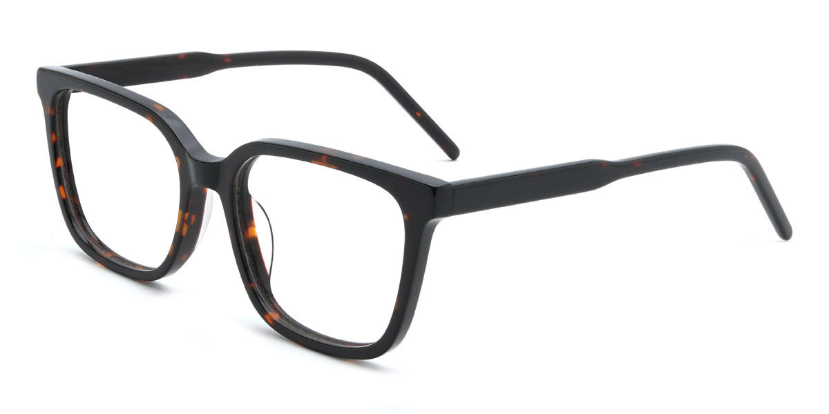 Tortoiseshell Hassan Glasses - Rectangle Glasses