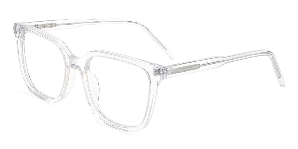Clear Hassan Glasses - Rectangle Glasses