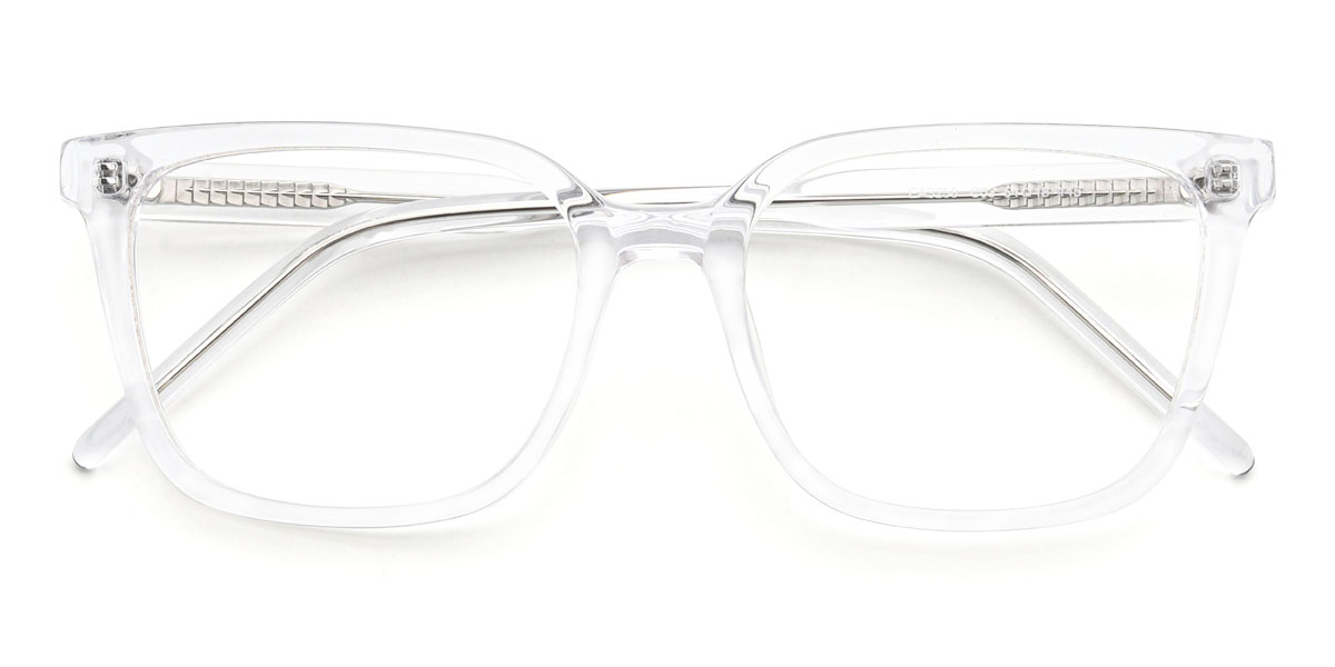 Clear Hassan Glasses - Rectangle Glasses
