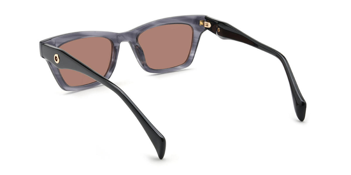 Grey Tortoiseshell Brown Miracle Glasses - Rectangle Sunglasses