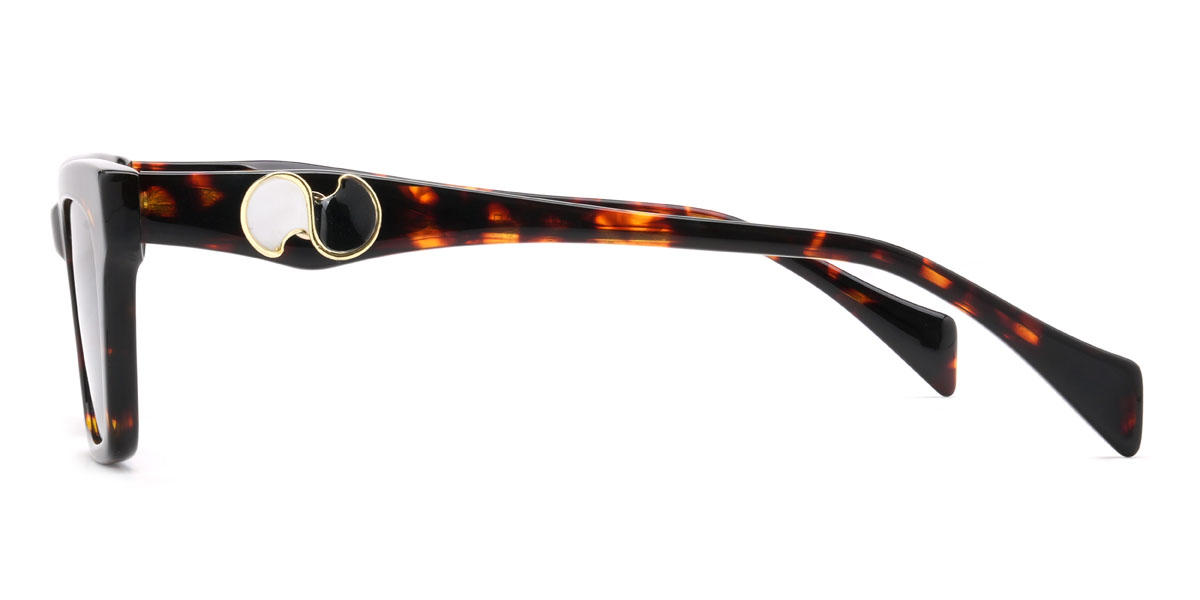 Tortoiseshell Grey Miracle Glasses - Rectangle Sunglasses