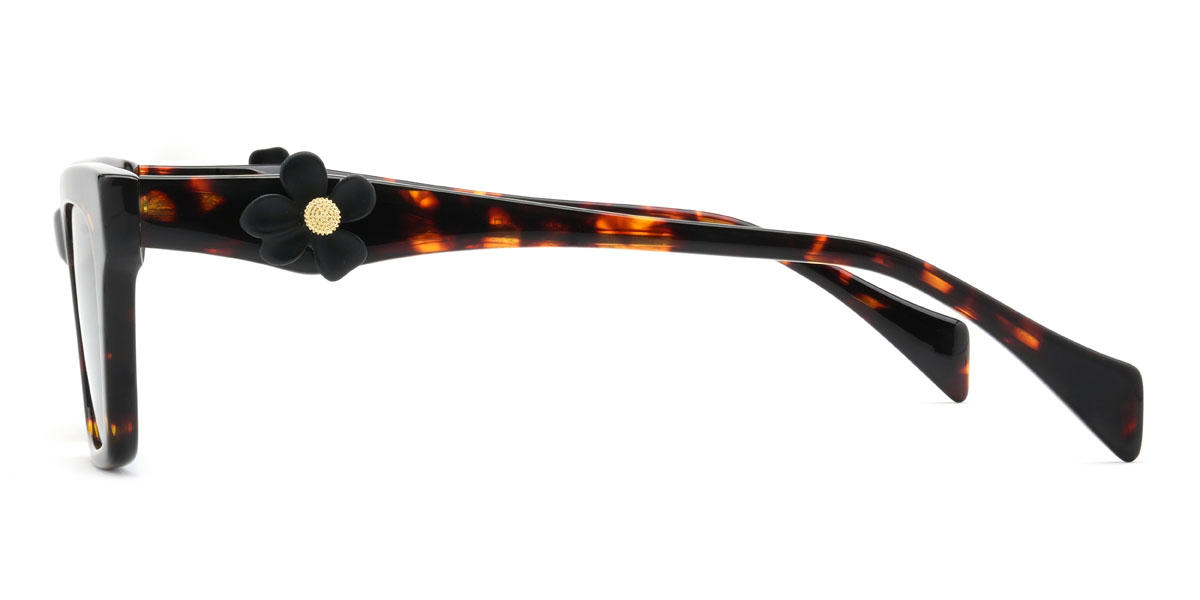 Tortoiseshell Grey Miracle Glasses - Rectangle Sunglasses