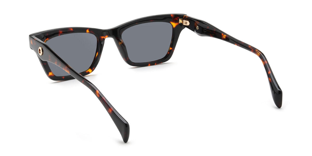 Tortoiseshell Grey Miracle Glasses - Rectangle Sunglasses