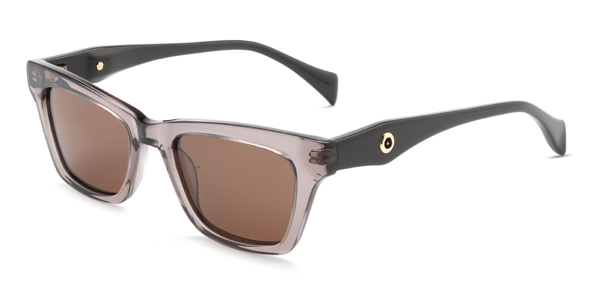 Tawny Brown Miracle Glasses - Rectangle Sunglasses