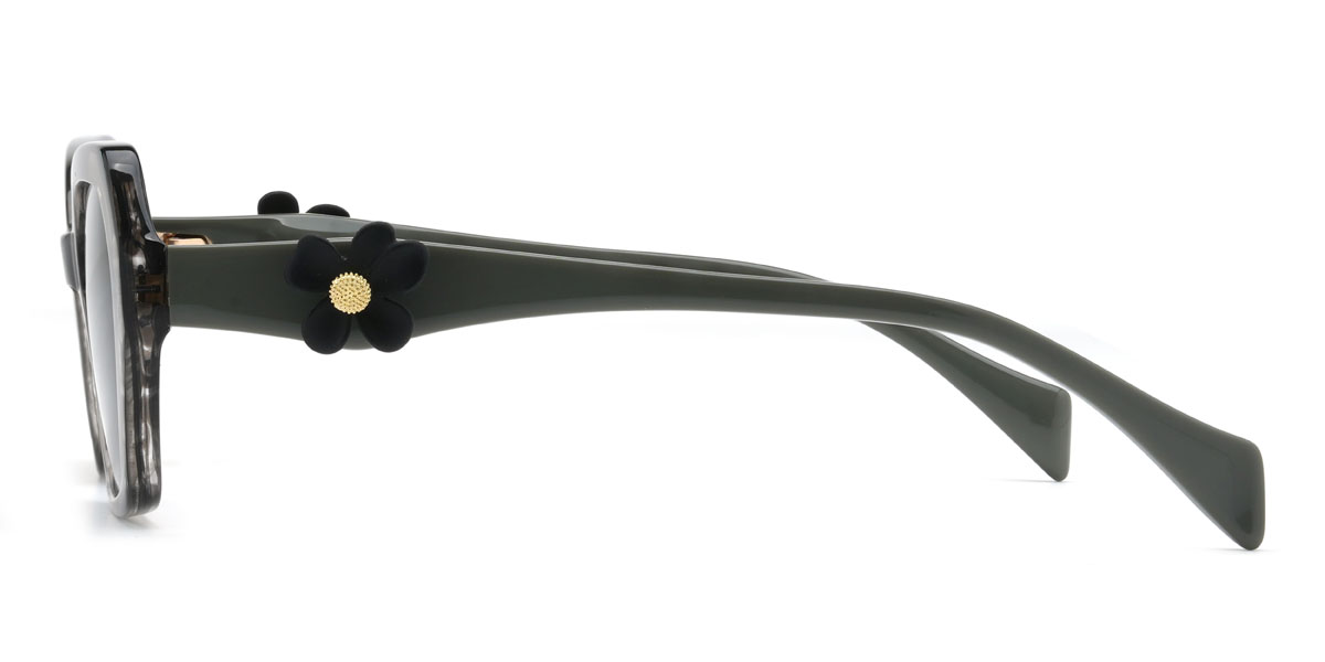 Grey Tortoiseshell Grey Charlee Glasses - Rectangle Sunglasses