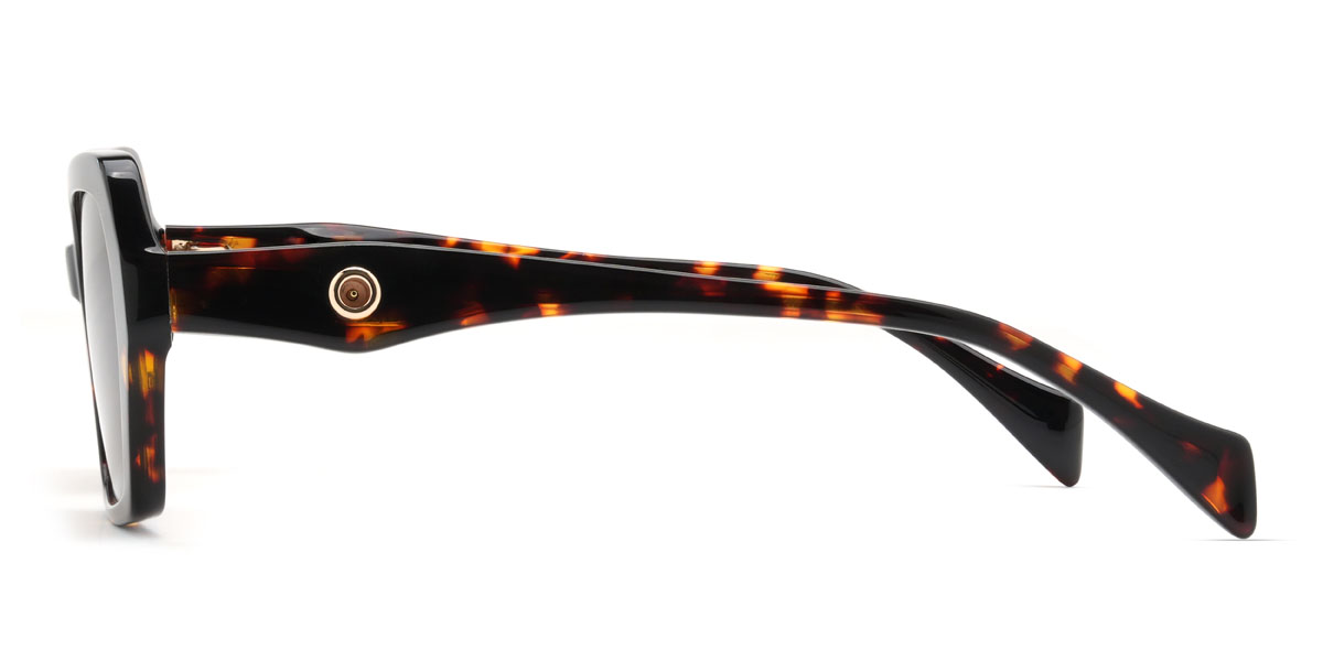 Tortoiseshell Brown Charlee Glasses - Rectangle Sunglasses