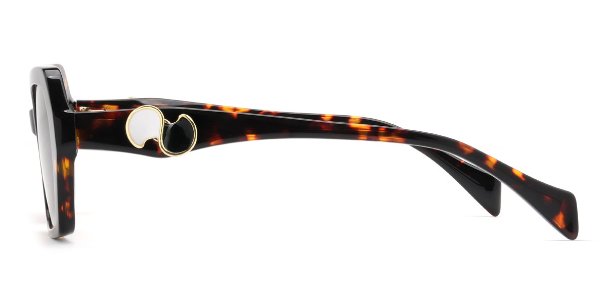 Tortoiseshell Brown Charlee Glasses - Rectangle Sunglasses