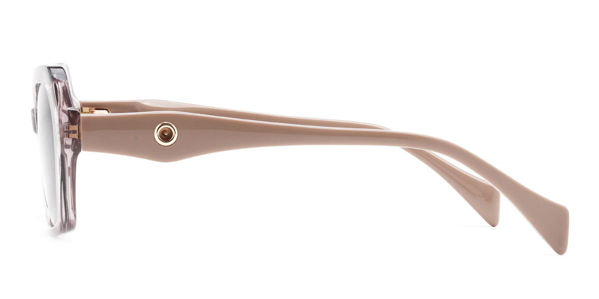 Pink Brown Charlee Glasses - Rectangle Sunglasses