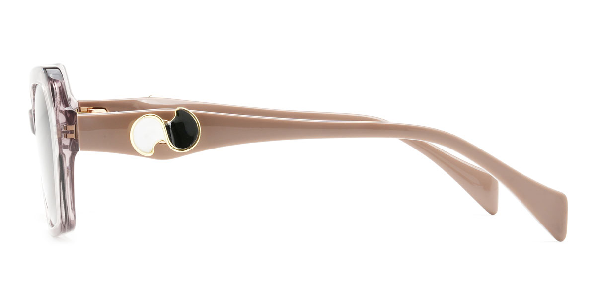 Pink Brown Charlee Glasses - Rectangle Sunglasses