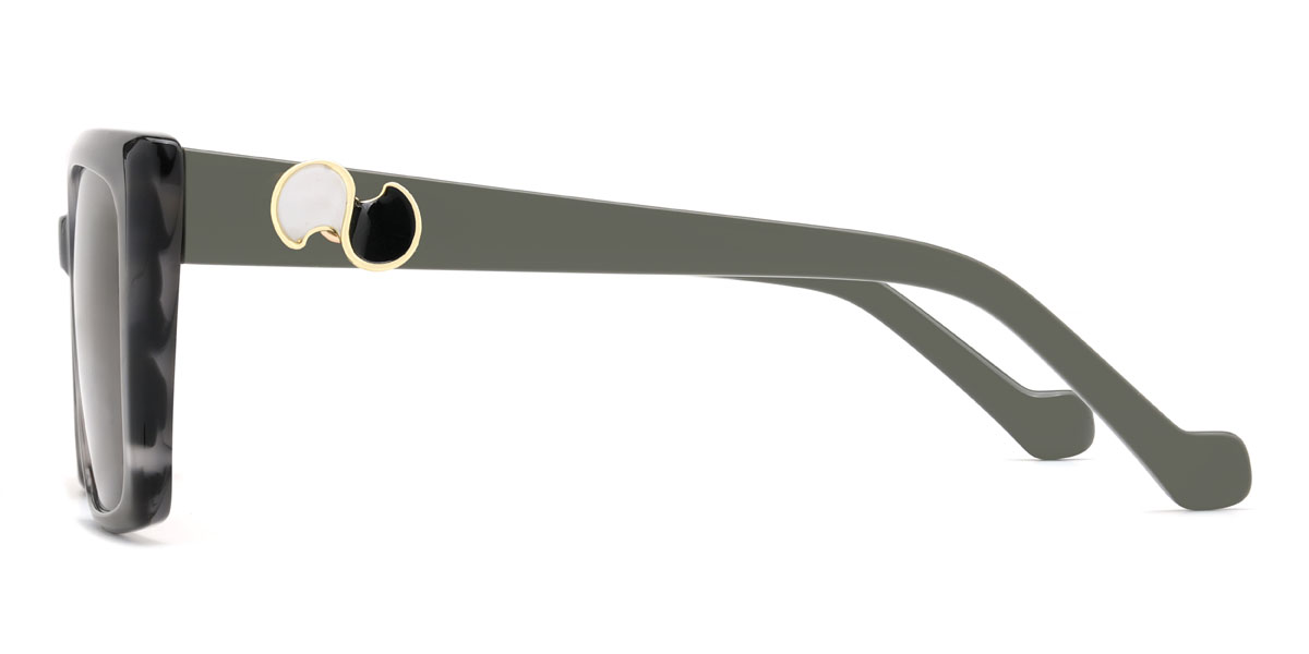 Grey Tortoiseshell Brown Xanthus Glasses - Square Sunglasses