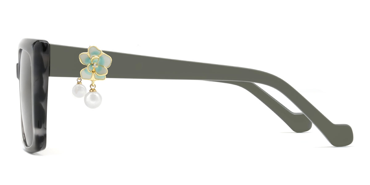 Grey Tortoiseshell Brown Xanthus Glasses - Square Sunglasses