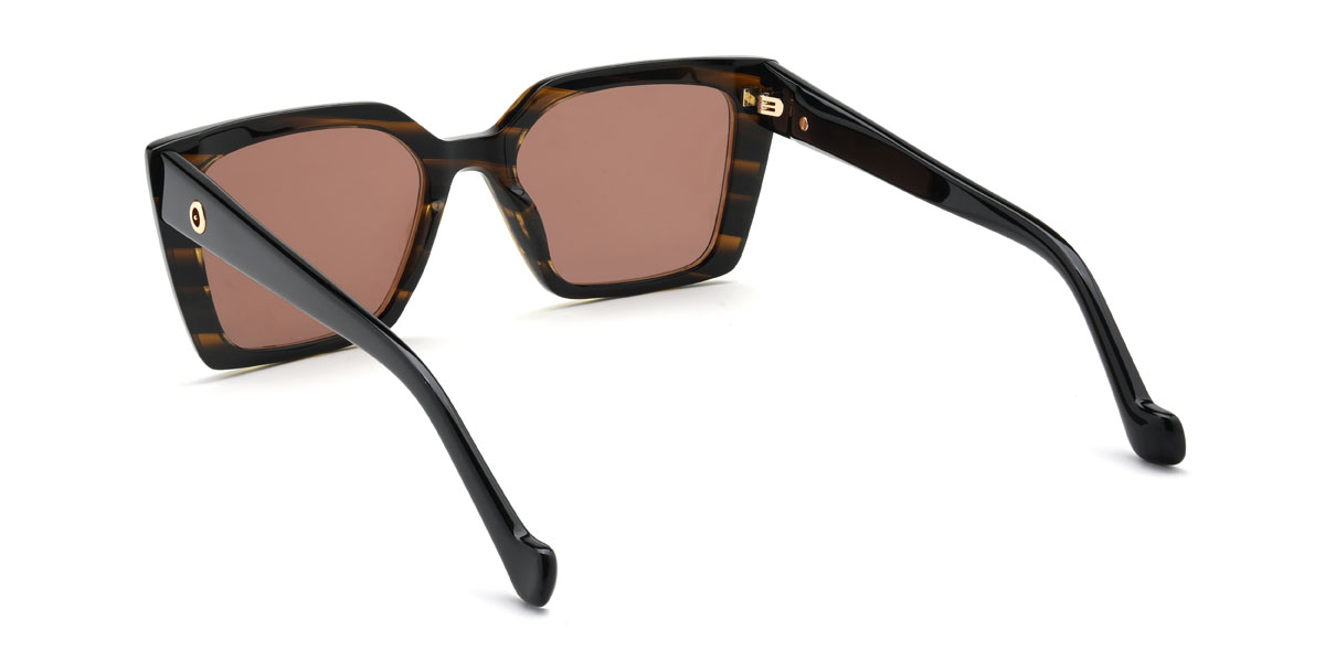 Tortoiseshell Brown Xanthus Glasses - Square Sunglasses