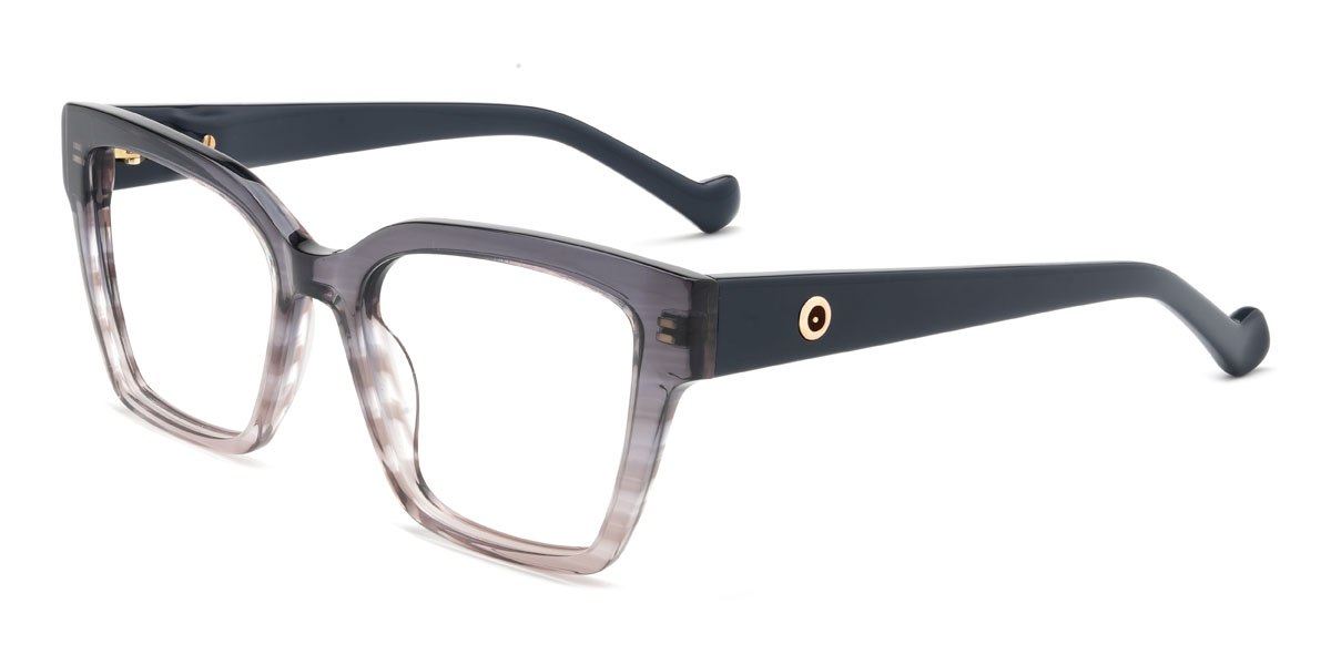 Gradient Grey Vilhelm Glasses - Square Glasses