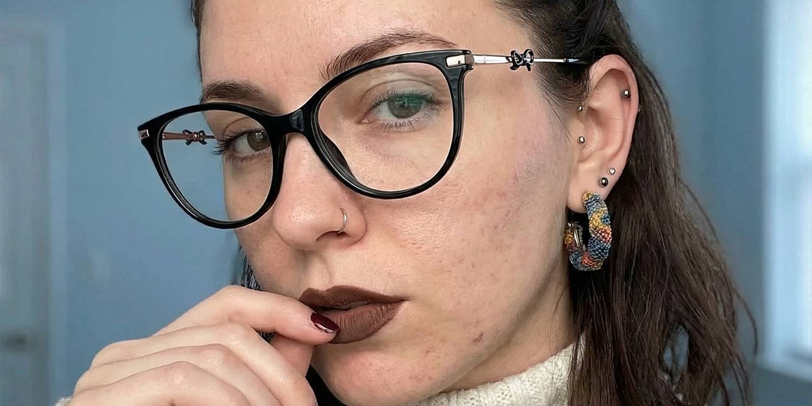 Black Diana Glasses - Cat Eye Glasses