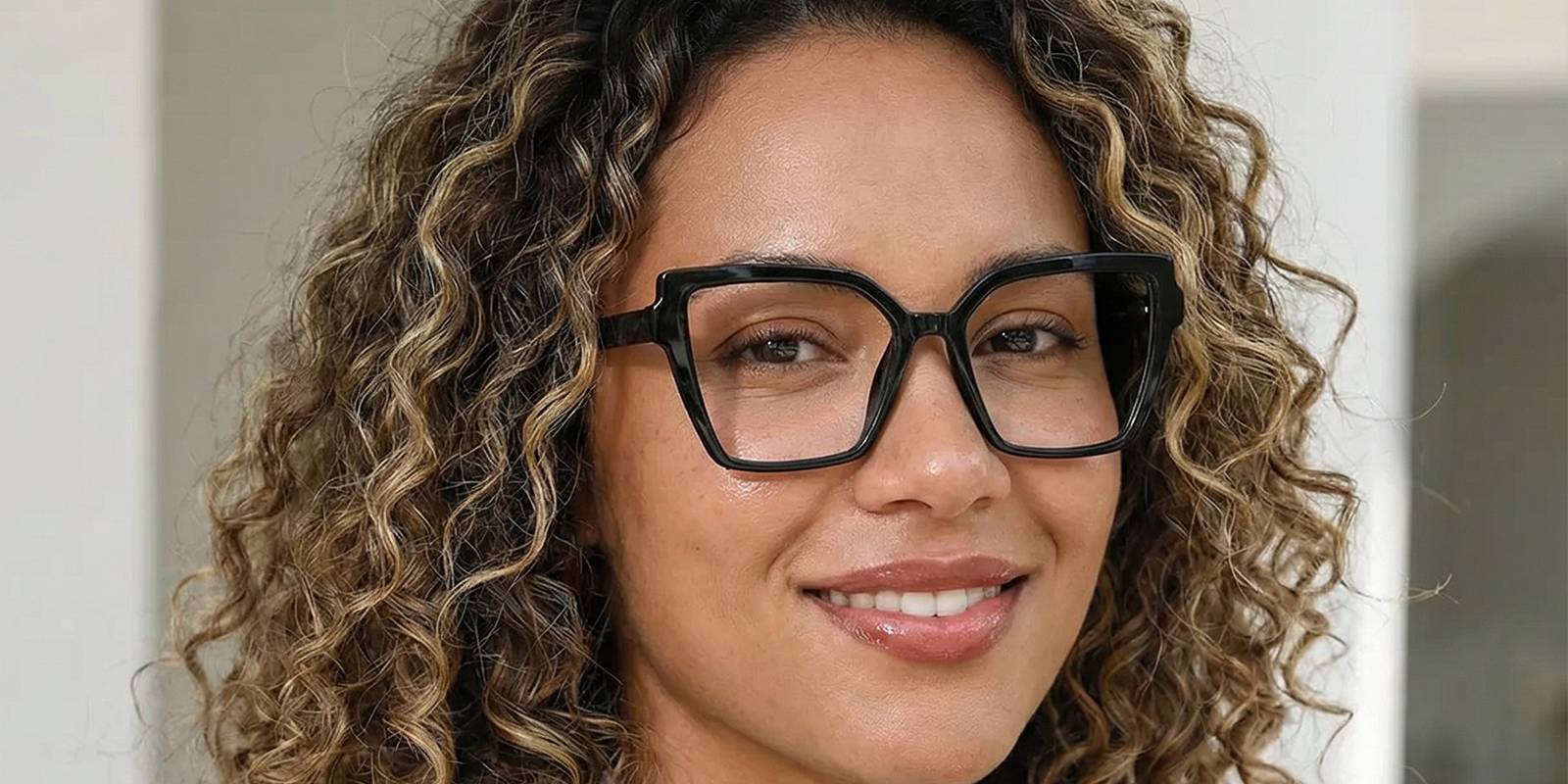 Black Ibrahim Glasses - Square Glasses