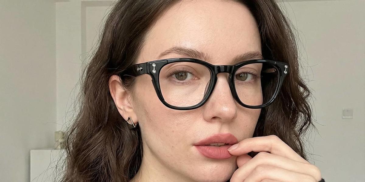 Black Jensen Glasses - Rectangle Glasses